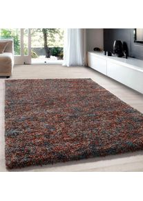 Ayyildiz Teppiche , Hochflor-Teppich »Enjoy Shaggy« rechteckig 50 mm Höhe auch als Läufer, Shaggy, Langflor, meliert, Wohnzimmer , terra ,...