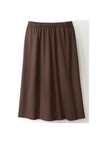 Classic Basics , Jerseyrock , schokobraun , 44 , 44 , mit Rundum-Dehnbund