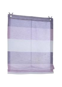 Kutti , Raffrollo »Marit« mit Hakenaufhängung ohne Bohren halbtransparent, Polyester, Hakenaufhängung , lila/creme/rosa , Obermaterial: 100%...