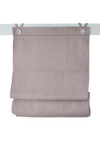 Kutti , Raffrollo »Dimout« mit Hakenaufhängung ohne Bohren freihängend verdunkelnd, Polyester, Hakenaufhängung , braun , Obermaterial: 100%...
