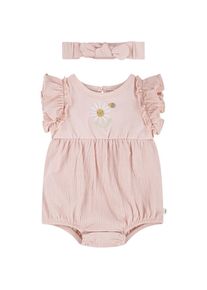HUGGIES babywear , Neugeborenen-Geschenkset, Strampler mit passendem Haarband, for GIRLS , seashell peach , 2 (62) , Süßes Baby-Set von HUGGIES für...
