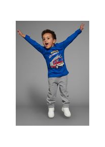 Kidsworld, Herren, Langarmshirt &raquo;Mit Feuerwehr-Druck: ACHTUNG L&Ouml;SCHEINSATZ&laquo; Langarm, Basic-Passform, bedruckt, Rundhalsausschnitt, royalblau, 92/98, 