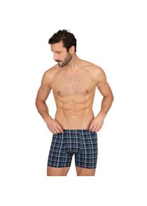 TRIGEMA , Schlüpfer »Herren Unterhose mit modischem Karo-Muster« , ice-blue , L , L , Stretch-Qualität