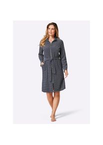 feel good, Damen, Damenbademantel, marine-wei&szlig;, marine-wei&szlig;, Leichtfrottee