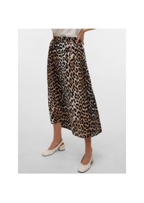 Véro Moda Vero Moda , Maxirock »VMJOSIE 7/8 SKIRT WVN GA« , Egret AOP:Leo , L (40) , L (40) , Langer Rock von Vero Moda