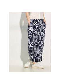 Cecil , 7/8-Hose »Style Neele«, mit grafischem Muster , universal blue , Länge 26 , XXL (46) -Länge 26 , XXL (46) , Leichte Hose von Cecil