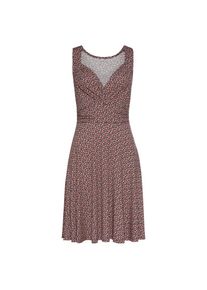Vivance, Damen, Jerseykleid mit Alloverdruck in Wickeloptik, Sommerkleid, Strandkleid, casual-chic, bedruckt, N-Gr, 36 -N-Gr, bedruckt, V-Ausschnitt 
