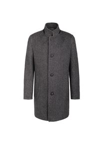 Bugatti, Herren, Wollmantel aus Wollmix, dunkelgrau, 50, dunkelgrau, Woll-Mix