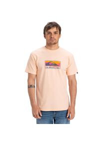 Quiksilver , T-Shirt »Ev Gradient Box« , Peach Parfait , S , S , Stoff: Baumwoll-Jersey-Stoff [160 g/m2]