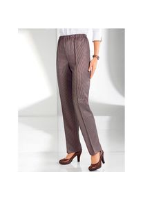 Classic Basics, Damen, Jerseyhose, bordeaux-kariert, Kurzgr&ouml;&szlig;en, 22 -Kurzgr&ouml;&szlig;en, bordeaux-kariert, Schlupfhose