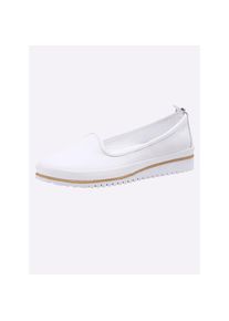 Andrea Conti , Damen , Slipper , weiß , 41 , 41 , Leder-Wechselfußbett