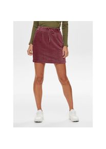 Only , Cordrock »ONLPOPTRASH CORDEROY SKIRT PNT« , Tawny Port , L (40) , L (40) , Cord Minirock von Only