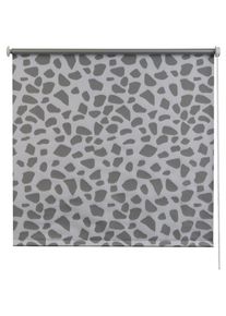K-home , Seitenzugrollo »Verdunklungsrollo bedruckt Stein« verdunkelnd energiesparend ohne Bohren freihängend bedruckt Steinoptik , steinfarben +...