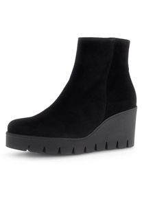 Gabor , Stiefelette, Keilabsatz, Ankleboots, Komfortschuh mit Best Fitting-Ausstattung , schwarz , 37 , 37 , Keilstiefelette mit praktischem...