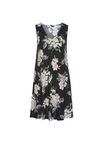 Lascana, Damen, Strandkleid mit Blumendruck, Minikleid, Sommerkleid, schwarz-bedruckt, N-Gr, 34 -N-Gr, schwarz-bedruckt, Sommerliches H&auml;ngerchen