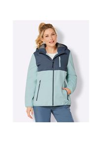 Catamaran , Damen , Trainingsjacke mit Kapuze , rauchblau-mint , 44 , wind- und wasserdicht