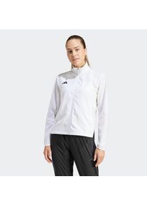 adidas Performance, Damen, Laufjacke &raquo;ADIZERO E JCKT&laquo;, White, XXL, White, Diese wasserabweisende Laufjacke ist teilweise aus recycelten Materialien 