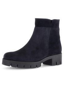 Gabor , Stiefelette, Blockabsatz, Boots, Chunky-Boots mit Innenreißverschluss , nachtblau , 39 , 39 , Stiefelette mit dezenten Ziernähten