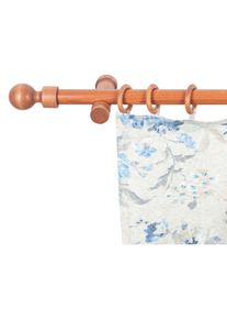SN DECO GROUP , Gardinenstange »Giro«, 1 läufig-läufig, Fixmaß, 28 mm, Holz, verschiedenen Längen und Farben, Komplettset , eichefarben , L: 140 cm