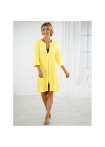 feel good , Bademantel , gelb , 80% Baumwolle, 20% Polyester , 40/42