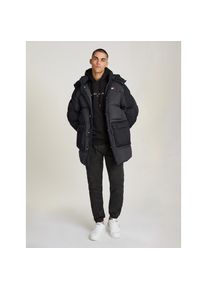 Tommy Jeans , Steppmantel »TJM TWO TONE PARKA«, kontrastfarbene Einsätze , Black , S , S , Wintermantel von Tommy Jeans