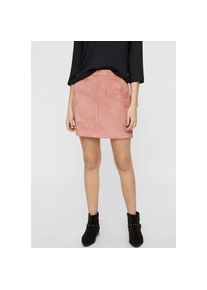 Véro Moda Vero Moda , Lederimitatrock »VMDONNADINA FAUXSUEDE SHORT SKIRT« , old rose , M (38) , M (38) , Modischer Minirock von VERO MODA