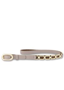 Bernd G&ouml;tz BERND G&Ouml;TZ, Damen, Lederg&uuml;rtel mit stylischer Goldkettenverzierung, helltaupe, helltaupe, Damenlederg&uuml;rtel von Bernd G&ouml;tz