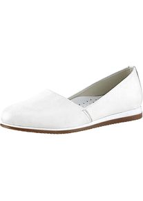 Heine , Damen , Slipper , weiß , 39 , 39 , Aus weichem Rind-Nappaleder