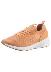 Tamaris , Slip-On Sneaker, Freizeitschuh, Halbschuh, Schnürschuh mit aufgesetzer Zierschnürung , orange , 36 , 36 , Sportiver Slip-On Sneaker für...