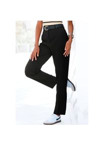 Lascana , Damen , Anzughose mit Bügelfalten, elegante Stoffhose mit Taschen, Business-Look , schwarz , N-Gr , 42 -N-Gr , 42 , Mit Bügelfalten