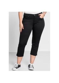 sheego, Damen, 7/8-Hose, schwarz, Normalgr&ouml;&szlig;en, 54 -Normalgr&ouml;&szlig;en, schwarz,