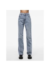 Pieces , Straight-Jeans »PCKELLY HW STRAIGHT JEANS LB302 NOOS« , Light Blue Denim , Länge 30 , 31 -Länge 30 , 31 , 5-Pocket Jeans von Pieces