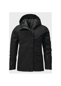 Schöffel Schöffel , Damen , Outdoorjacke »Ins Jacket Antwerpen L« mit Kapuze , 9990 - schwarz , 38 , 38 , Wasserdicht, 10.000 mm Wassersäule