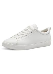 Tamaris , Sneaker, im Basic-Look, Freizeitschuh, Halbschuh, Schnürschuh , weiß , 40 , 40 , Lässiger Halbschuh mit gepolstertem Schaftrand