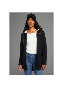 DELMAO , Sweatjacke, mit Printelementen - NEUE KOLLEKTION , schwarz , 36/38 (S) , 36/38 (S) , Sweatjacke von DELMAO