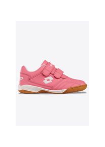 Lotto, Damen, Hallenschuh mit Klettverschluss, FR.PINK/WHITE, 34, FR.PINK/WHITE, Funktionaler Hallenschuh von Lotto