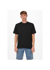 Only & Sons ONLY & SONS , T-Shirt »FRED« , schwarz , XXL (58/60) , XXL (58/60) , Kurzarm-Design, ideal für Sommer und Freizeitaktivitäten