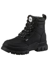 Buffalo , Schnürboots »NOVA COM VEGAN«, Stiefelette, High Top Sneaker, Plateauabsatz, mit Memory Foam , schwarz , 37 , 37 , Sportiver Boots mit...