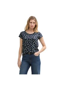 Tom Tailor , T-Shirt, mit All-Over Print , navy green dots , XXL (44) , XXL (44) , T-Shirt von Tom Tailor