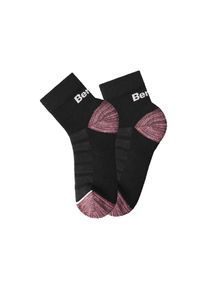 Bench. , Wandersocken, (Packung, 2 Paar), Wollsocken aus flauschigem Material mit 51% Wolle , 2x schwarz , 35/38 , 35/38 , Gemütliche...