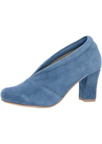 Andrea Conti , Pumps , bleu , 35 , 35 , Aus softem Ziegen-Veloursleder