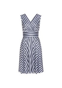 Lascana, Damen, Sommerkleid mit Streifenprint, Wickelkleid, tailliertes Minikleid, casual-chic, marine-wei&szlig;-gestreift, N-Gr, 38 -N-Gr, marine-wei&szlig;-