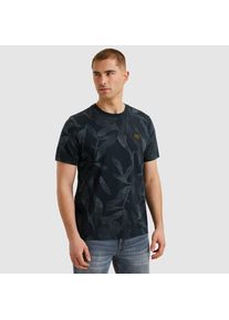 PME-Legend PME LEGEND, Damen, T-Shirt &raquo;Short sleeve r-neck slub jersey aop&laquo; mit All-Over Print, Salute, XL, Salute, T-Shirt kurzarm von PME Legend