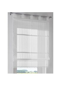 HEINE HOME , Raffrollo mit Schlaufen , offwhite , 130 cm