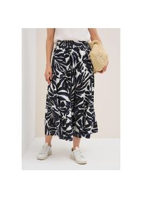 Cecil, Damen, Maxirock mit Volants und grafischem Muster, urban dark blue, L (42), urban dark blue, Langer Rock von Cecil