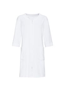 feel good, Damen, Bademantel, wei&szlig;, wei&szlig;, Leichtfrottee
