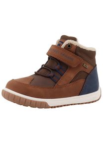 Tom Tailor , Jungen , Winterboots , Klettschuh, High-Top-Sneaker, Outdoorschuh mit Kontrastnähten , cognac-blau , 35 , 35 , Winterboots mit...