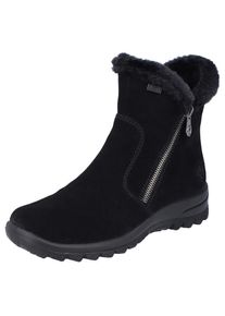 Rieker, Damen, Winterstiefelette mit wasserabweisender RiekerTEX-Membran, schwarz, 38, schwarz, Mit Fellimitat-Besatz am Schaftrand