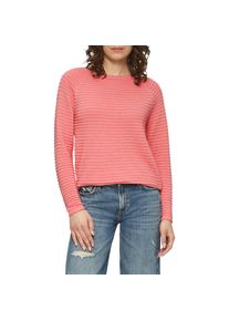 QS, Damen, Strickpullover mit Strukturmuster, coral red, XS (34), coral red, Pullover von Q/S by S.OLIVER