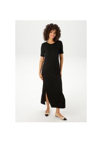 Aniston CASUAL, Damen, Maxikleid mit Seitenschlitzen, schwarz, N-Gr, 42 -N-Gr, schwarz, Kleid aus elastischer Jersey-Qualit&auml;t